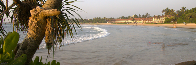 A side shot of the Bentota Beach