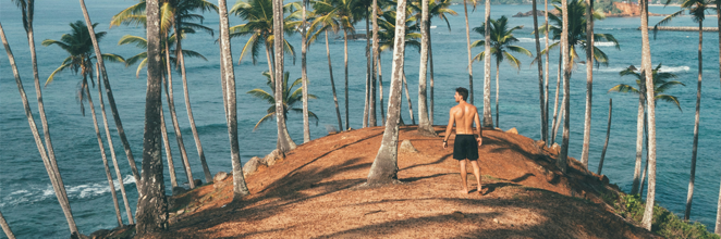 A shot before sunset at Mirissa Beach