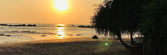 view of the sea during a sunrise