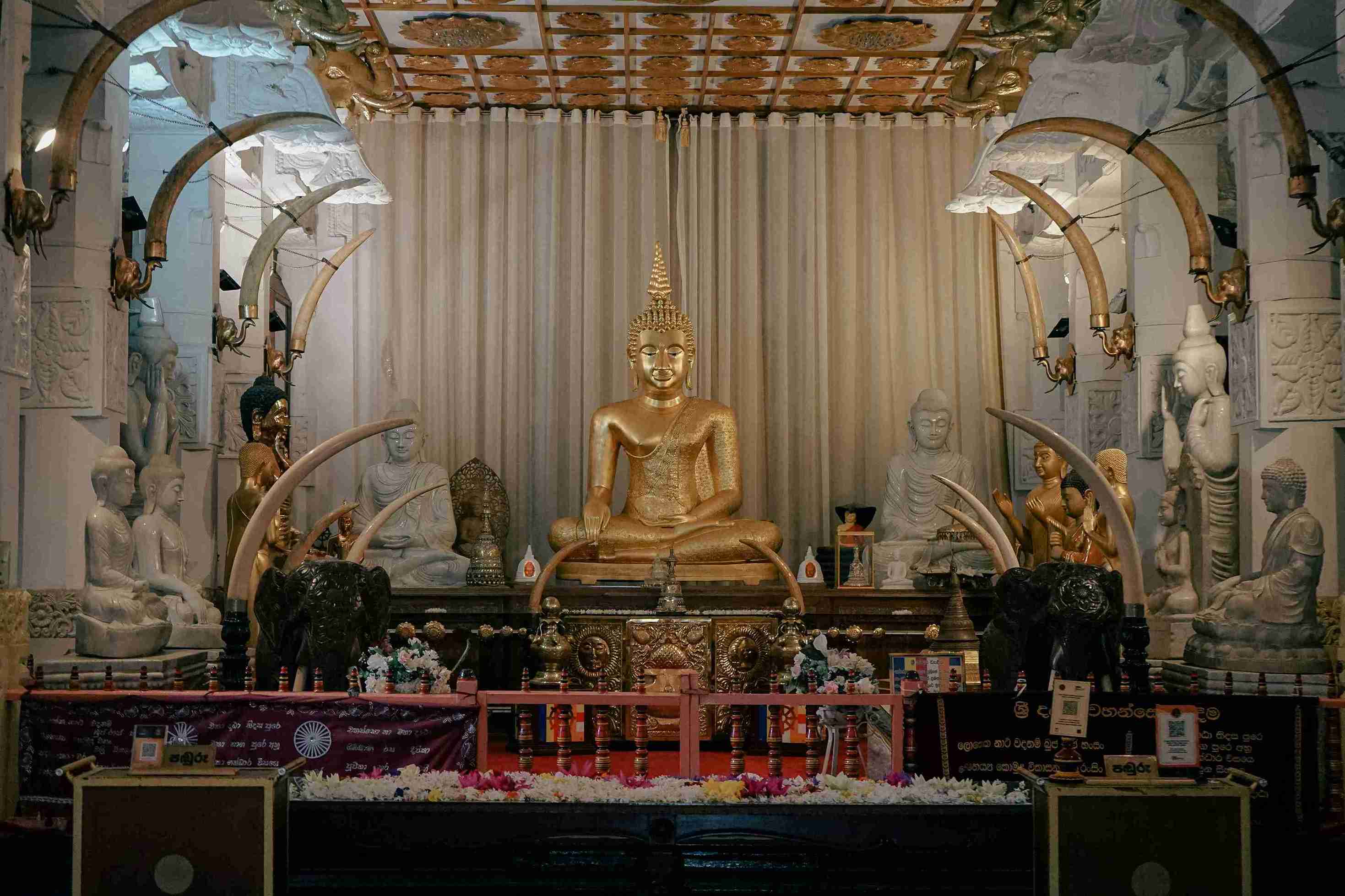 Buddha Shrine at Temple of the Tooth Relic