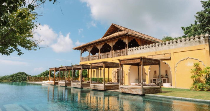 pool side view of Malabar Hill Sri Lanka