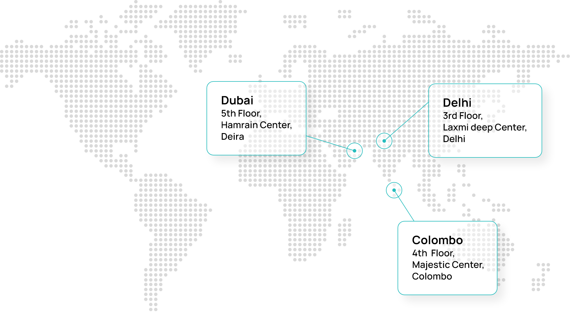 office locations on world map